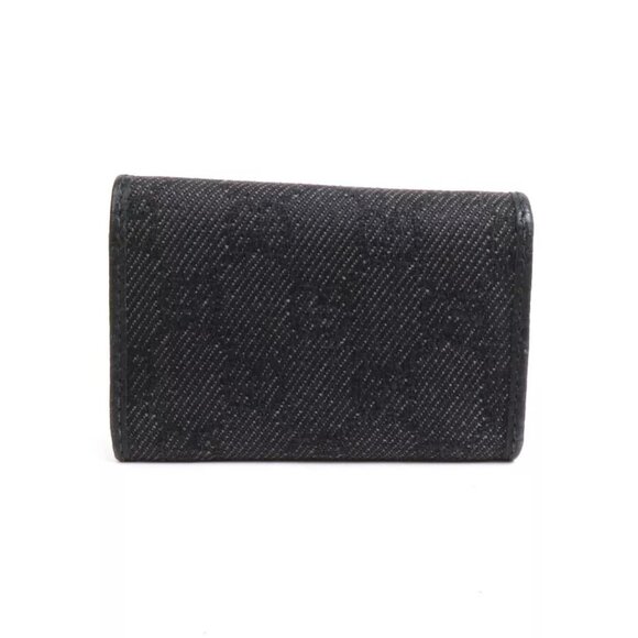 GUCCI GG canvas Key Case Black Canvas/Silvertone - Picture 2 of 8